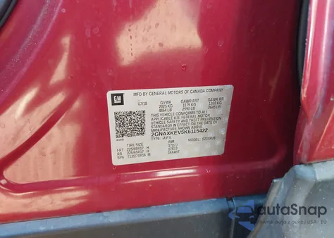 2019 Chevrolet Equinox Lt из США, поврежденный, VIN 2GNAXKEV5K6115422